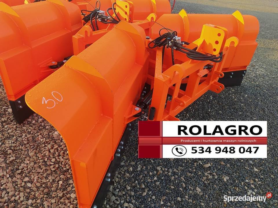 Pług do śniegu hydraulicznie składany strzałkowy Tarnobrzeg