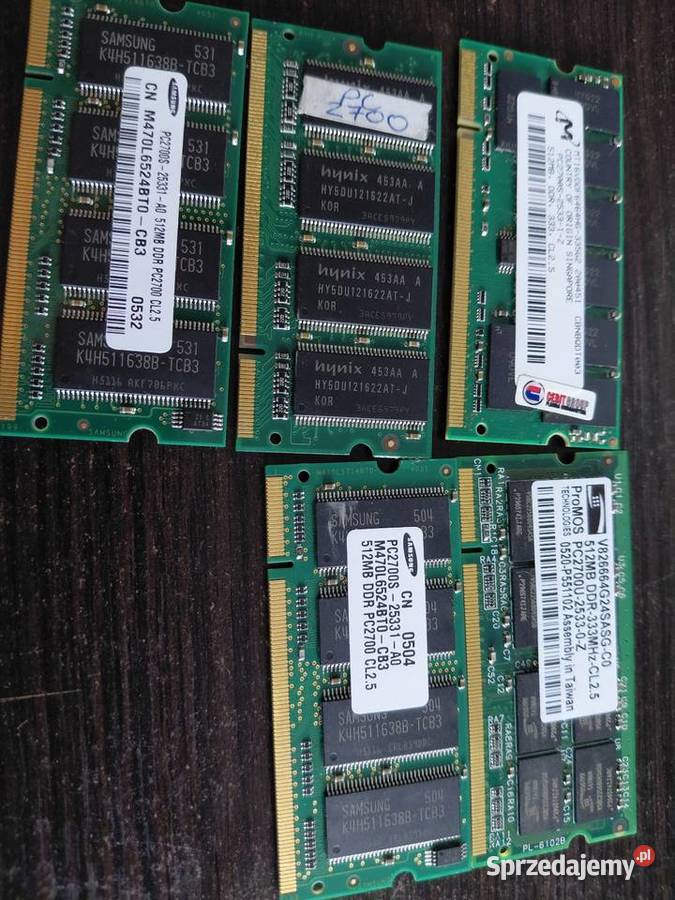 pamięć hynix DDR1 512MB IBM/Lenovo łódzkie Dmosin