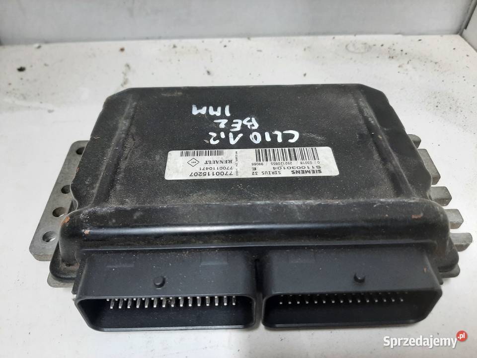 Sterownik Renault 12 czysty BEZ IMMO Ksawerów