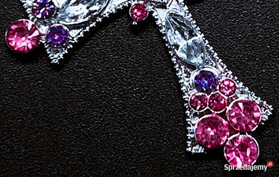 Naszyjnik Krzyżyk Wisiorek Zawieszka Metal Poraj sprzedam