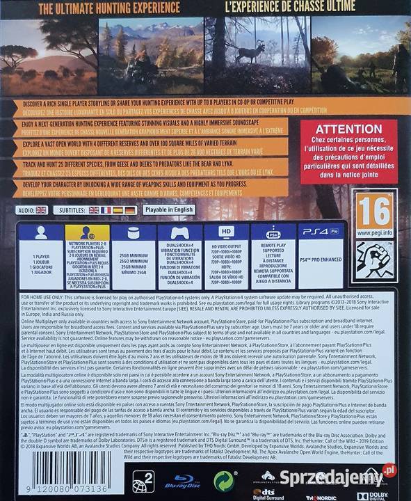 THEHUNTER THE HUNTER CALL OF THE WILD 2019 16+ Kraków