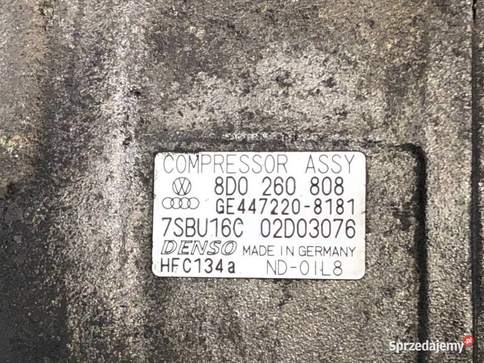 SPRĘŻARKA KLIMATYZACJI VW PASSAT B5 FL 8D0260808