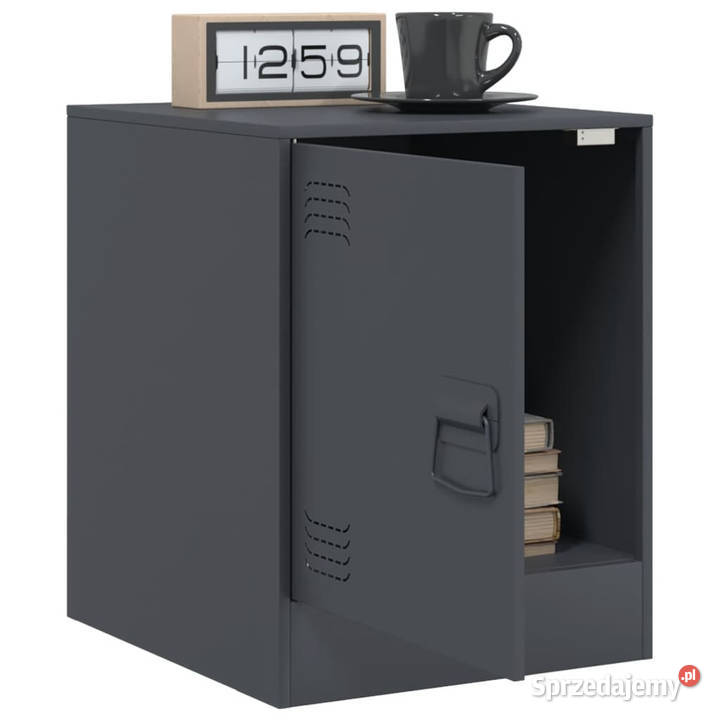 Szafka nocna antracytowa 345x39x44 stal WM841611 Nocne Warszawa