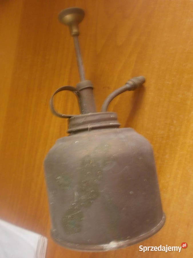 stara zabytkowa oliwiarka mosiężna Zielona Góra