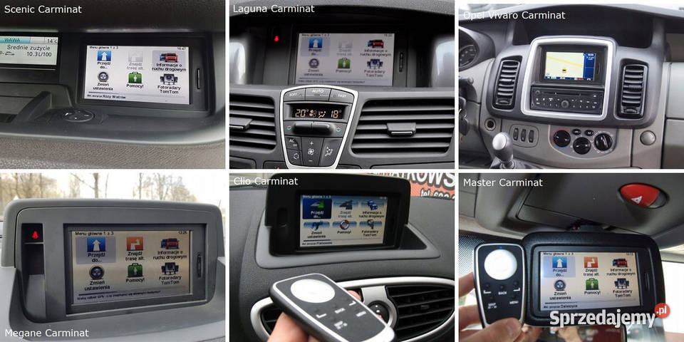 Mapy Renault Naprawa zegarka 1165 Carminat Olsztyn sprzedam