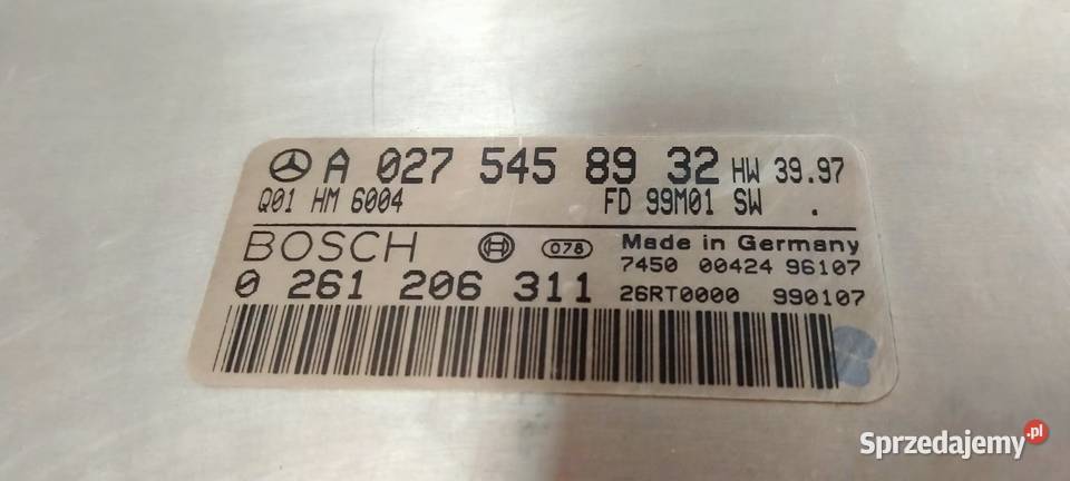 MERCEDES VITO 96 23 BENZ 0261206311 0275458932 Komputery Bielsko-Biała