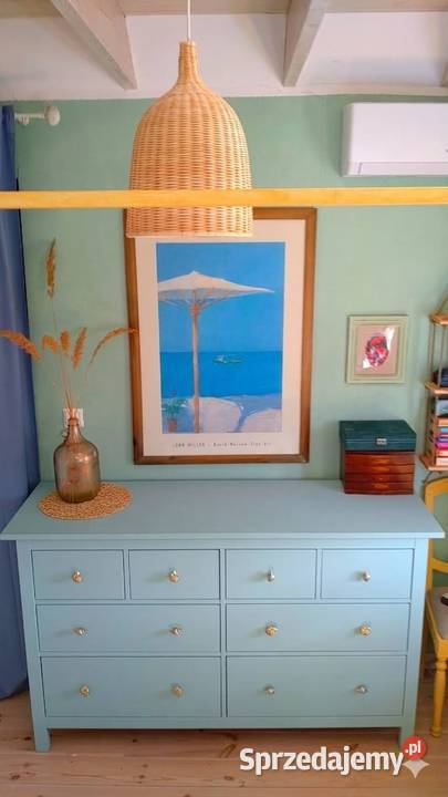 Komoda IKEA HEMNES drewniana ręcznie malowana 160cm Niechorze