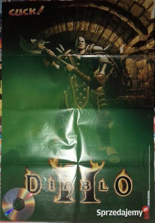 2 plakaty Diablo 2 II Blizard Cd projekt 2000 Rzeszów