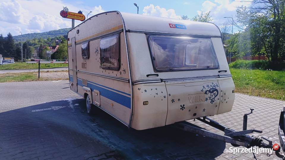 Przyczepa kempingowa campingowa kemping OKAZJA Międzybrodzie Bialskie