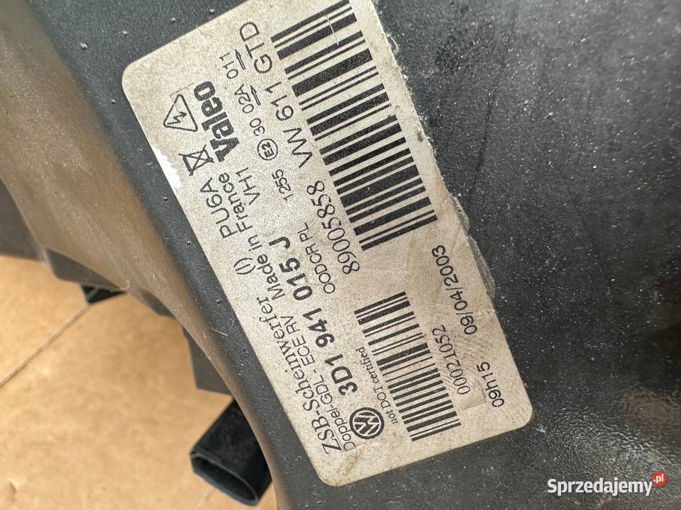VW PHAETON LAMPA PRAWA LEWA KOMPLET PRZÓD XENON Mirsk