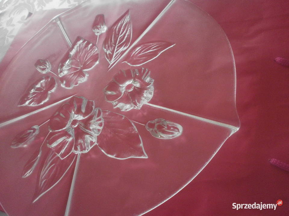 patera ze szkła kryształowego przezroczysty lubuskie Zielona Góra