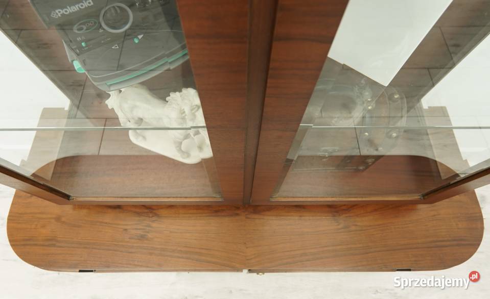 Zabytkowa witryna z lat 30tych w stylu art deco Meble Jerka