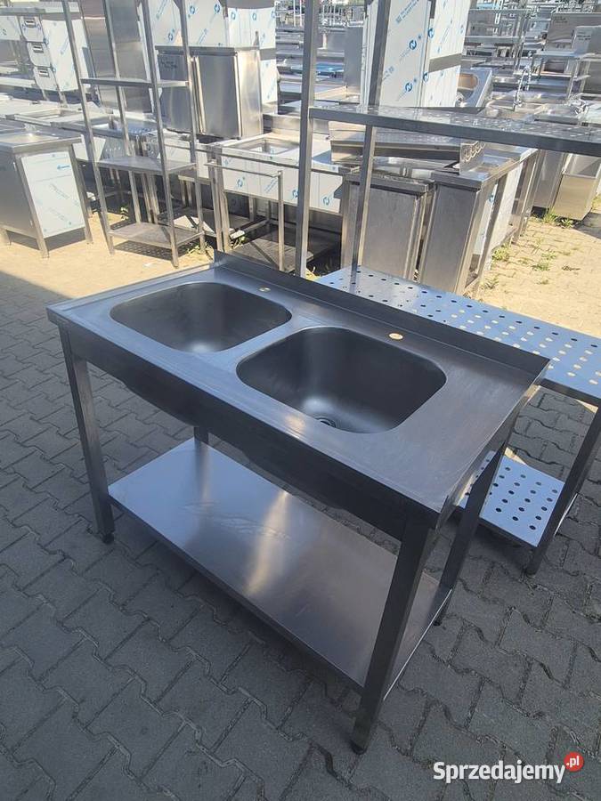 Zlew Gastronomiczny 2 Komorowy Z Półką 1106085 Gastronomia sprzedam