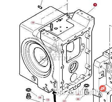 Massey Ferguson 6497 6499 Obudowa Tylnego Mostu Części i osprzęt rolniczy Jastrzębniki