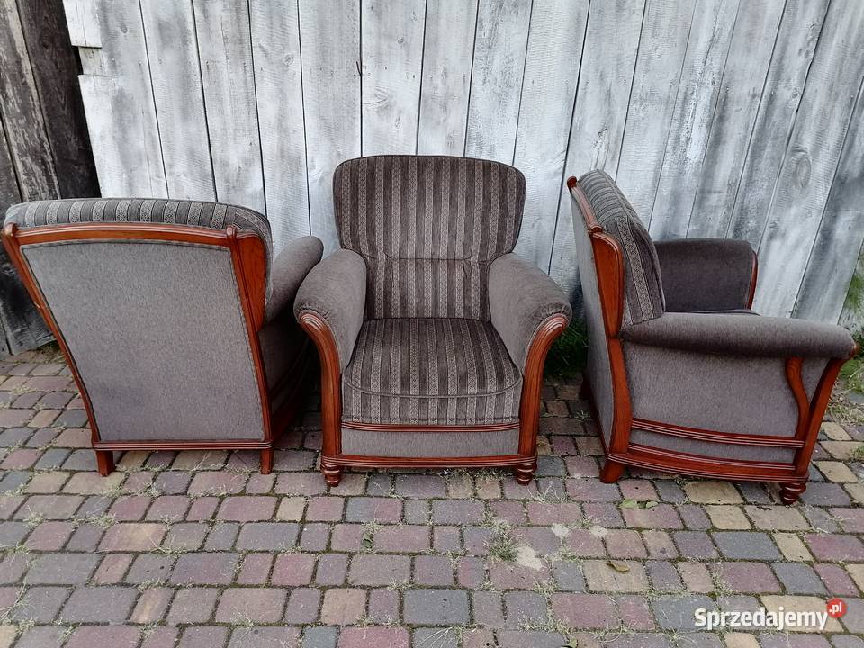 Fotele dębowe art deco vintage Fotele Dom i Ogród Wąwolnica sprzedam