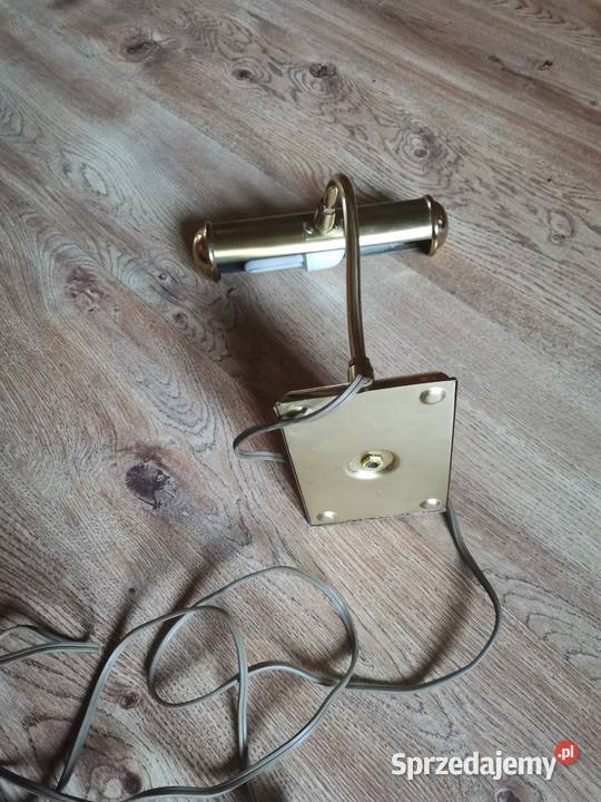 Lampa mosiązna gabinetowab bankierska w stylu Kraków