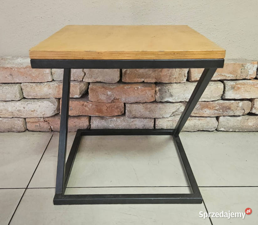 Stolik KAWOWY również nocny LOFT boczny dąb śląskie Pszczyna