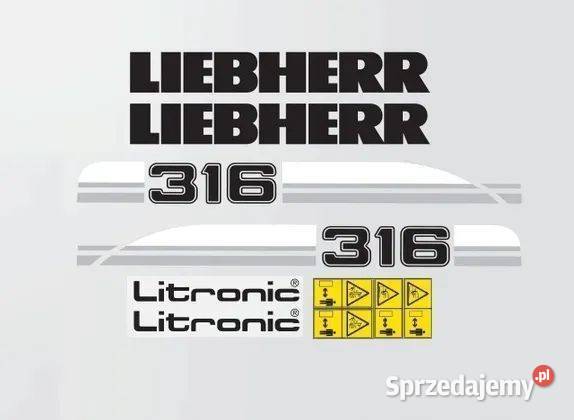 Naklejki oklejenie LIEBHERR 316 Zamiennik Karoseria Janików