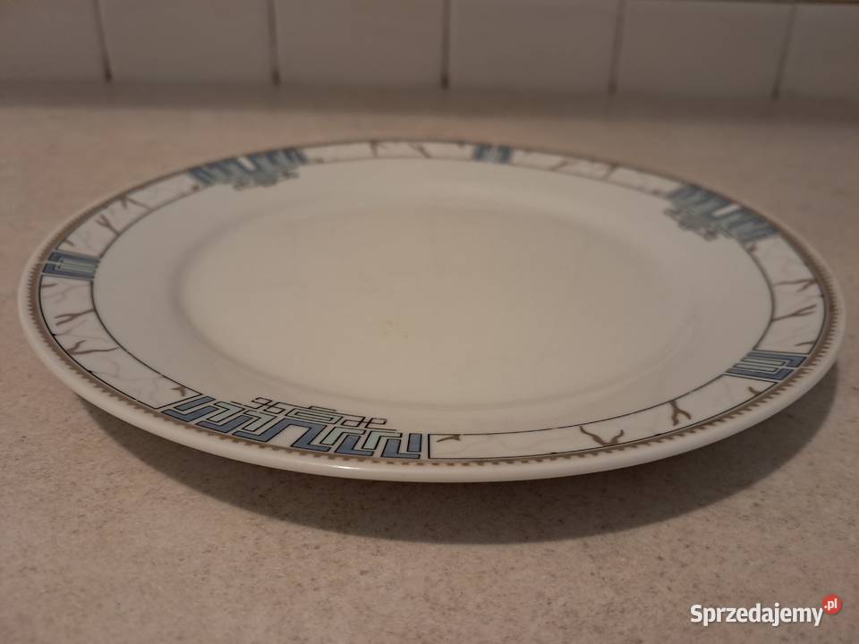 Talerzyki deserowe porcelana z Tułowic 5 biały Kraków