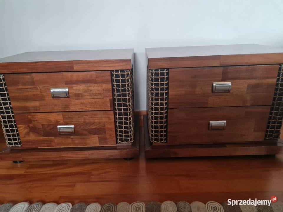 Szafki nocne z drzewa egzotycznego 40cm Puławy