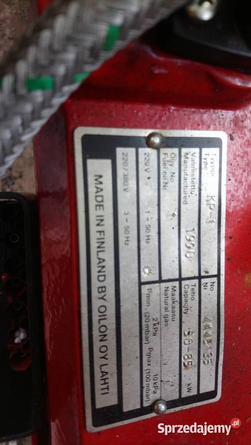 Palnik olejowy fiński OILON do pieca kotła co Kielce