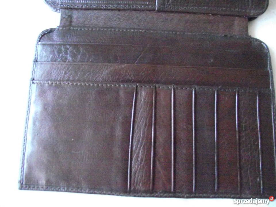 MARKOWA SASZETKA NA DOKUMENTY Z NATURALNEJ SKÓRY Dla mężczyzn Piła