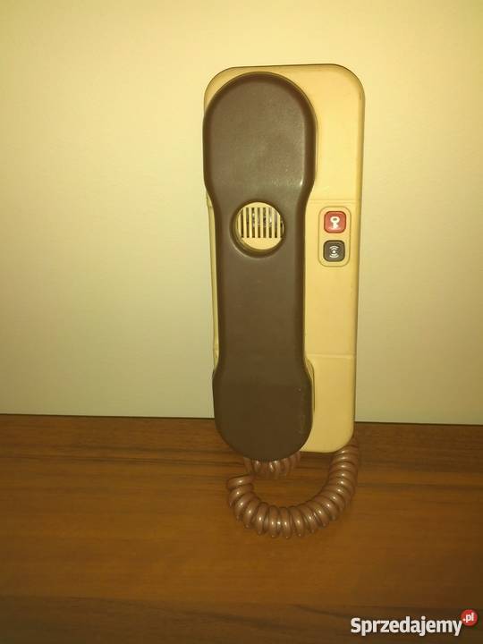 Domofon Unifon analogowy odcienie brązowego