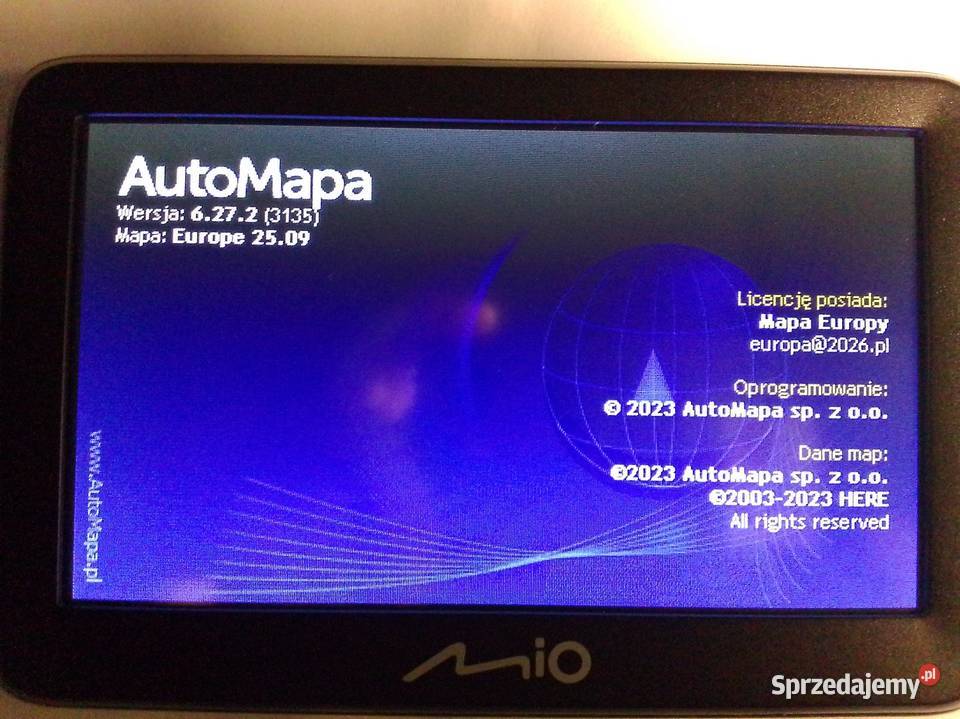 Nawigacja mio automapa Ostrów Wielkopolski