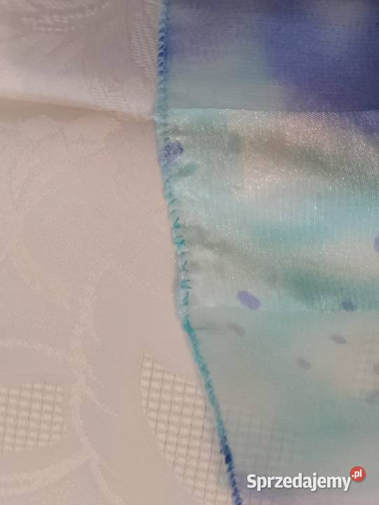 SZALIK błękitny z połyskującym wzorem lekki Uniseks Dodatki wielkopolskie