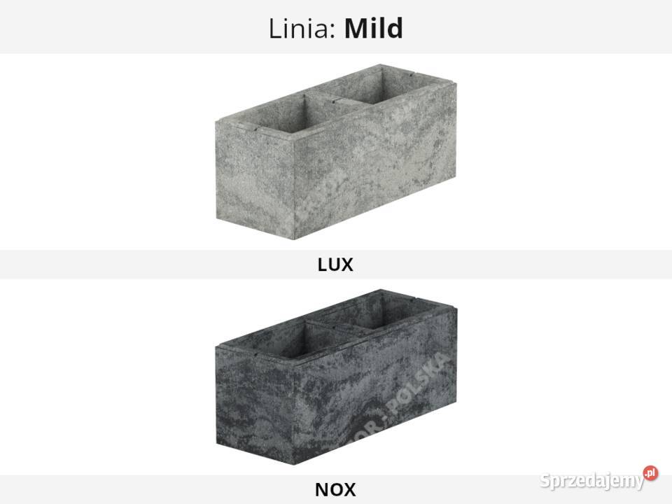 Pustak ogrodzeniowy słupkowy połówka murek Zamość