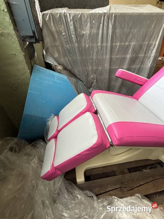 Fotel kosmetyczny elektryczny z regulacją nóg do