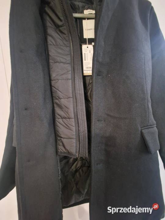 Płaszcz wełniany męski TOM TAILOR DENIM z Płaszcz zimowy