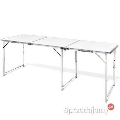 Składany aluminiowy stół kempingowy z regulacją Warszawa
