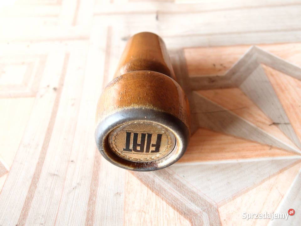 Drewniana gałka zmiany biegów FIAT produkcja PRL Gałki i mieszki