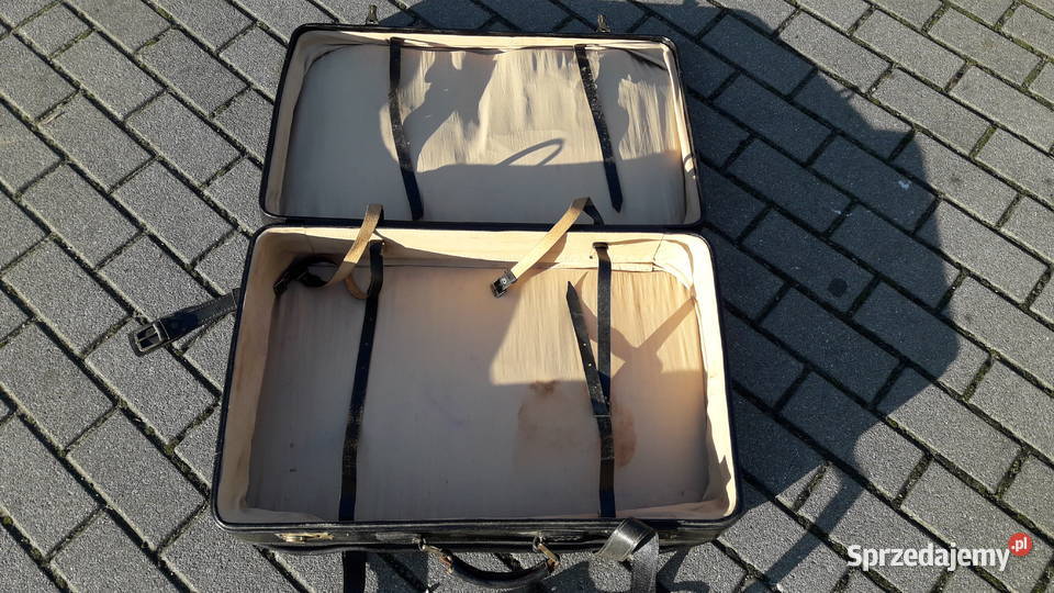 Stara walizka PRL lata 60 70 podana sztukę Gdynia