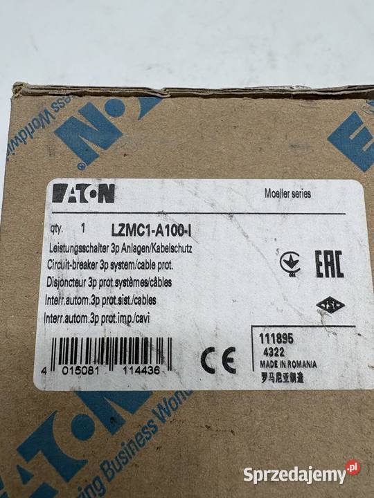 Eaton LZMC1A100I 3P 100A Wyłącznik mocy Warszawa