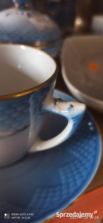 Filiżanka na podstawce Z mewami Royal Copenhagen pomorskie Gdańsk