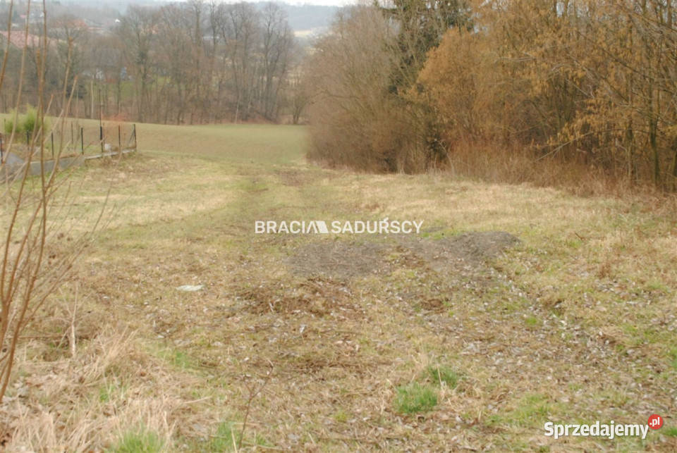 Działka na sprzedaż Mogilany Rzymska 1467m2 asfalt Sprzedaż sprzedam