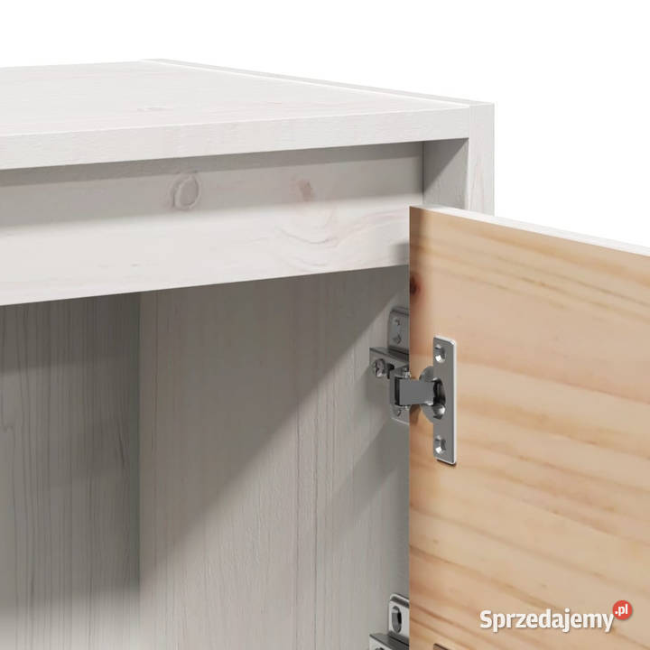 Szafki nocne 2 białe 40x305x40 lite drewno mazowieckie Warszawa
