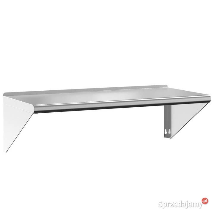 Półka ścienna 100x45x31 srebrna stal nierdzewna Warszawa