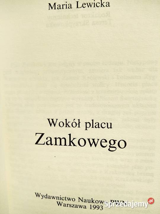 Wokół placu Zamkowego książka Bródno księgarnie mazowieckie Warszawa