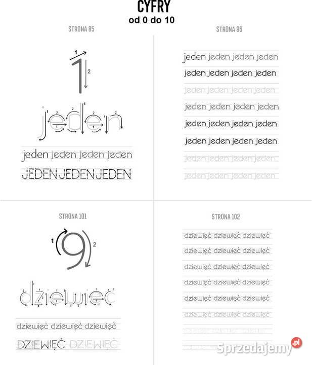 Nauka pisania literek do wydruku PDF Alfabet małopolskie Kraków sprzedam