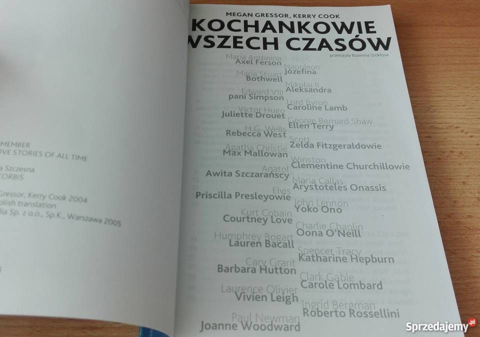 Kochankowie wszech czasów Megan Gressor Kerry