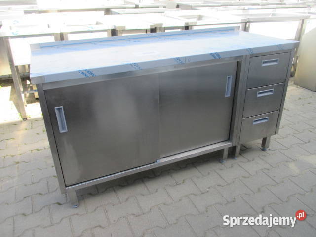 Stół Gastronomiczny Drzwi Suwane Szuflady