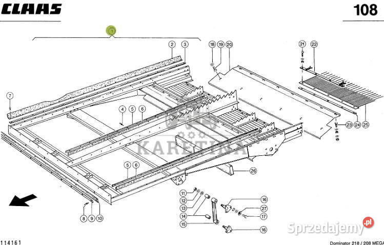 Claas Mega 208 218 360 370 Tucano 440 450 Jastrzębniki