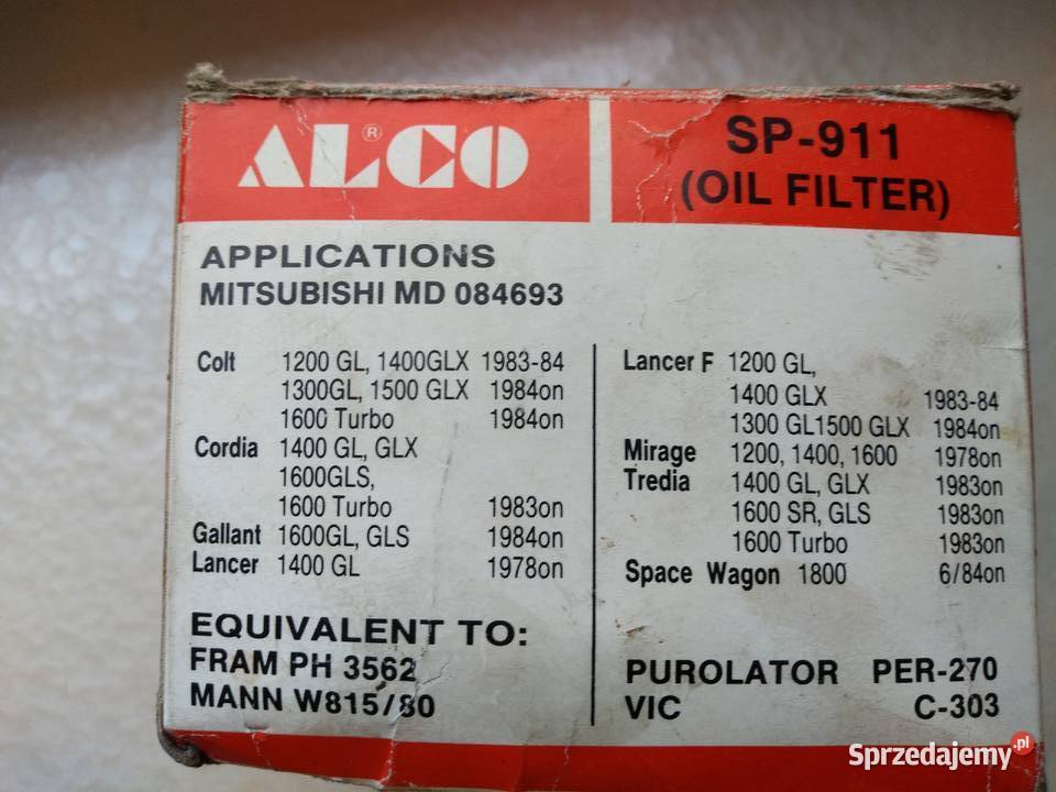 Filtr oleju SP911 Alco śląskie Katowice