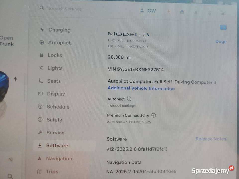 2022 TESLA MODEL 3 Częstochowa sprzedam
