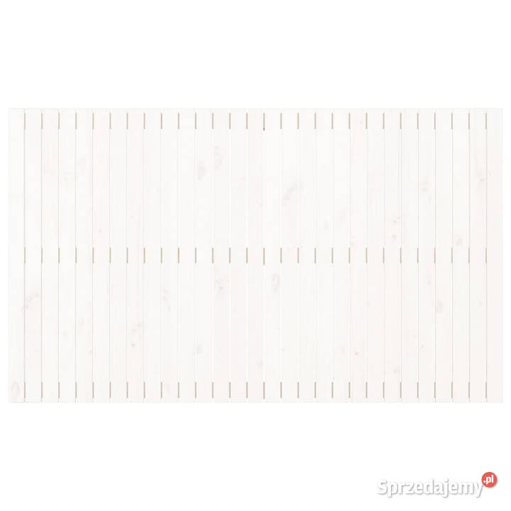 Wezgłowie łóżka białe 185x3x110 lite drewno Warszawa