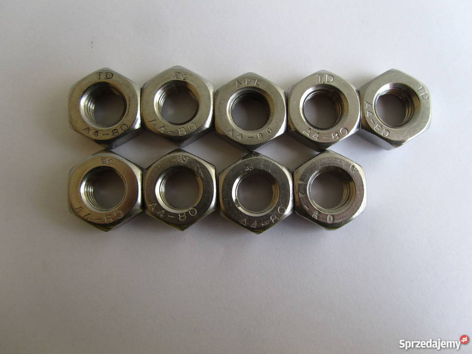 M10 nakrętka kwasoodporna A4 Materiały budowlane Olecko