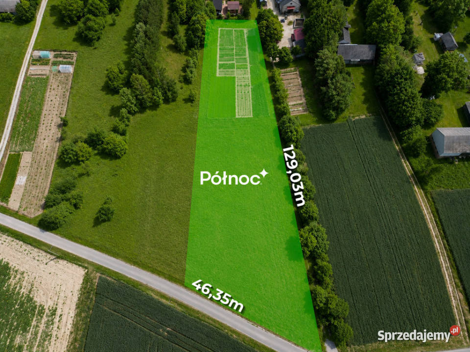 Działka budowlana 4400 m2 Krakowskie Krasnystaw